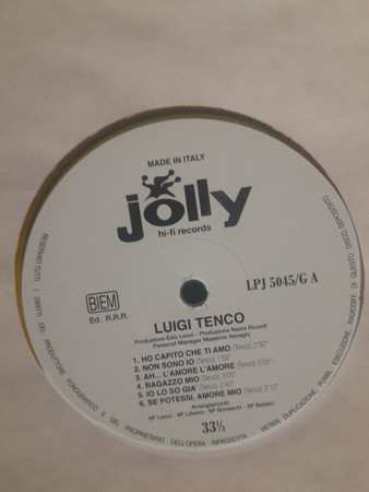 LP Luigi Tenco: Luigi Tenco CLR