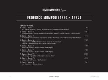 CD Frederic Mompou: Oeuvres Pour Piano