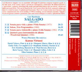 CD Luis Humberto Salgado: Chamber Music ● 1 - Viola Sonata, Selene, Cello Sonata, Woodwind Quintet