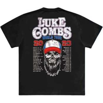 Merch Luke Combs: Luke Combs Unisex T-shirt: Tour '23 Skull (back Print & Ex-tour) (small) S
