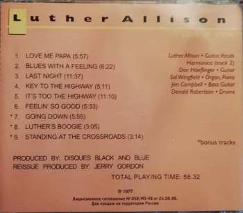 CD Luther Allison: Love Me Papa