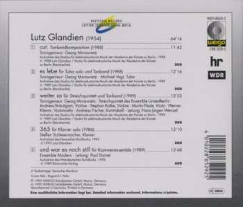 CD Lutz Glandien: Cut · Es Lebe · Weiter So · 365 · Und War Es Noch Still