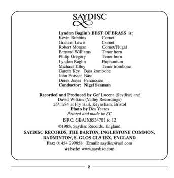 CD Lyndon Baglin's Best Of Brass: Best Of Brass