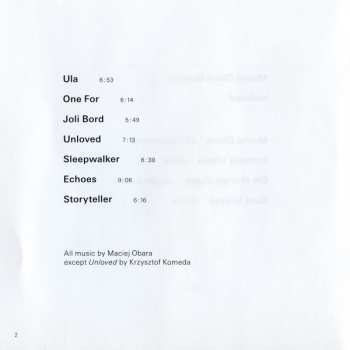 CD Maciej Obara Quartet: Unloved