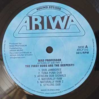 LP Mad Professor: 40 Years Of Dub  Part 2 / The First Dubs Are The Deepest!!