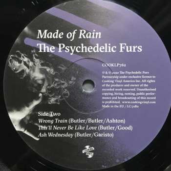 2LP The Psychedelic Furs: Made Of Rain