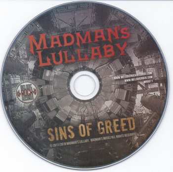 CD Madman's Lullaby: Sins Of Greed