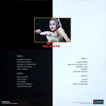 2LP Madonna: Live (Dallas May 7, 1990) CLR