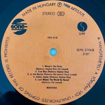 LP Madonna: True Blue