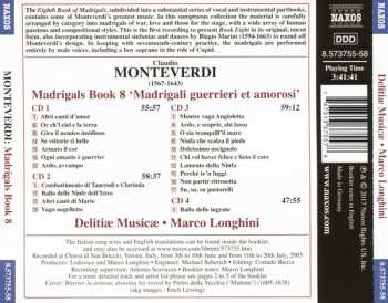 4CD Claudio Monteverdi: Madrigals Book 8; Madrigali Guerrieri Et Amorosi
