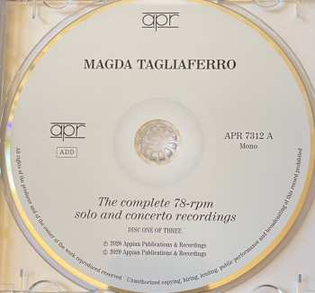 3CD/Dobozkészlet Magda Tagliaferro: The Complete 78-rpm Solo And Concerto Recordings