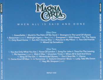 3CD/DVD/Dobozkészlet Magna Carta: When All Is Said And Done