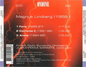 CD Magnus Lindberg: Feria / Corrente II / Arena