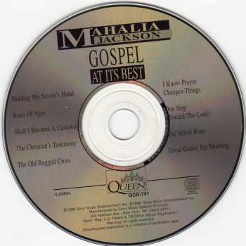 CD Mahalia Jackson: Gospel At It's Best