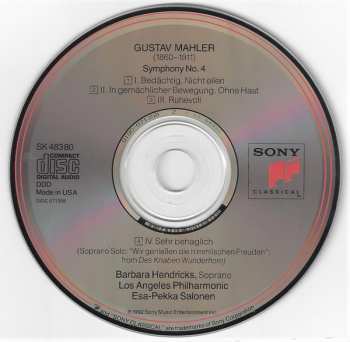 CD Esa-Pekka Salonen: Symphony No. 4
