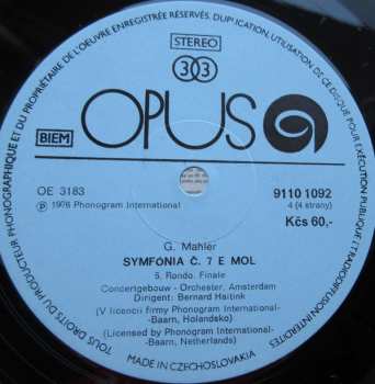 2LP/Dobozkészlet Gustav Mahler: Symphony No. 7
