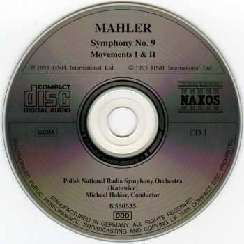 2CD Gustav Mahler: Symphony No. 9