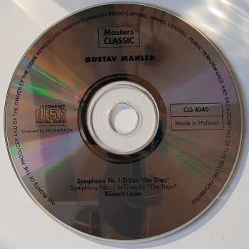 CD Gustav Mahler: Symphony No 1 - The Titan / Rückert-Songs