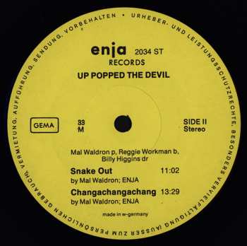 CD Mal Waldron: Up Popped The Devil