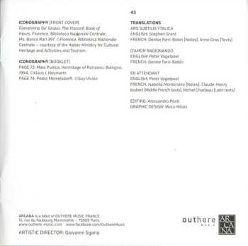 3CD/Dobozkészlet Pedro Memelsdorff: Vertù Contra Furore (Musical Languages In Late Medieval Italy 1380-1420)