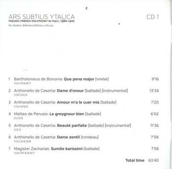 3CD/Dobozkészlet Pedro Memelsdorff: Vertù Contra Furore (Musical Languages In Late Medieval Italy 1380-1420)