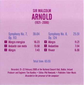 6CD/Dobozkészlet Malcolm Arnold: Complete Symphonies And Dances