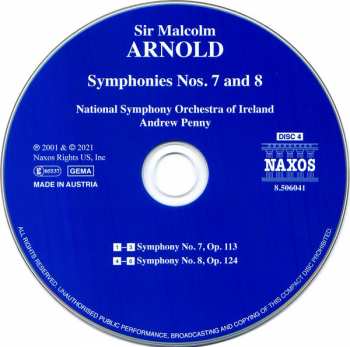 6CD/Dobozkészlet Malcolm Arnold: Complete Symphonies And Dances