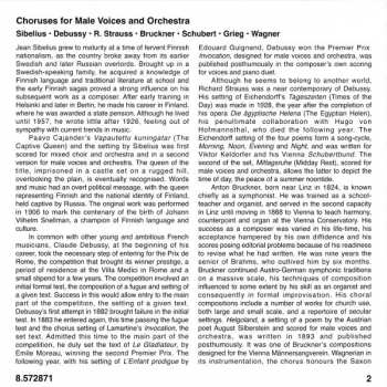 CD Daniel Hällström: Choruses For Male Voices And Orchestra
