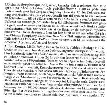 CD James DePreist: Malmö Symphony Orchestra / James DePreist