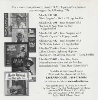 CD Mance Lipscomb: Texas Country Blues: Texas Songster Vol. 5