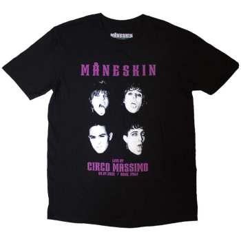 Merch Måneskin: Póló Live At Circo Massimo 2022 Faces