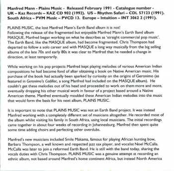 CD Manfred Mann's Plain Music: Plains Music