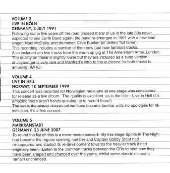 5CD/Dobozkészlet Manfred Mann's Earth Band: Bootleg Archives Volumes 1-5