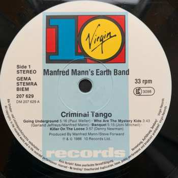 LP Manfred Mann's Earth Band: Criminal Tango
