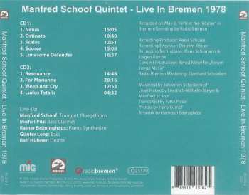 2CD Manfred Schoof Quintet: Live In Bremen 1978