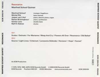 2CD Manfred Schoof Quintet: Resonance