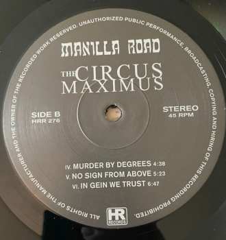2LP Manilla Road: The Circus Maximus LTD