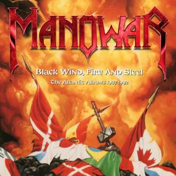 3CD/Dobozkészlet Manowar: Black Wind, Fire & Steel: Atlantic Albums 1987-1992