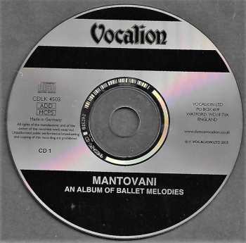2CD Mantovani And His Orchestra: Ballet Favourites / Plays The World's Favourite Love Songs