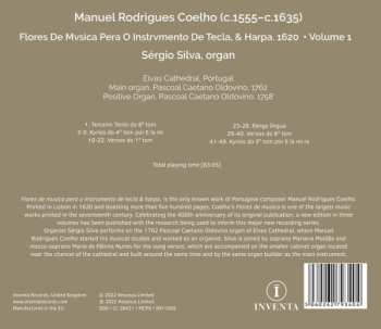 CD Manuel Rodrigues Coelho: Flores De Mvsica Pera O Instrvmento De Tecla, & Harpa (1620) Volume 1