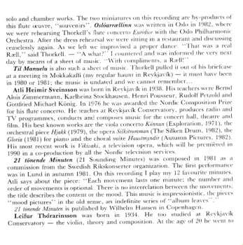 CD Manuela Wiesler: To Manuela (Icelandic Solo Flute Music Written For Manuela Wiesler by Þorkell Sigurbjörnsson, Atli Heimir Sveinsson, Leifur Þórarinsson, Hjálmar Helgi Ragnarsson and Magnús Blöndal Johansson)