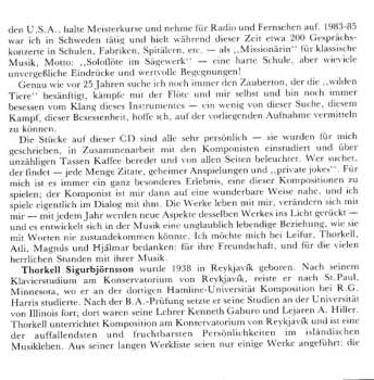 CD Manuela Wiesler: To Manuela (Icelandic Solo Flute Music Written For Manuela Wiesler by Þorkell Sigurbjörnsson, Atli Heimir Sveinsson, Leifur Þórarinsson, Hjálmar Helgi Ragnarsson and Magnús Blöndal Johansson)