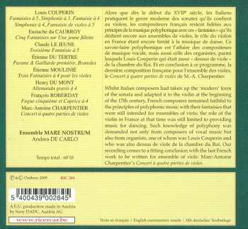 CD Marc Antoine Charpentier: Le Concert Des Violes