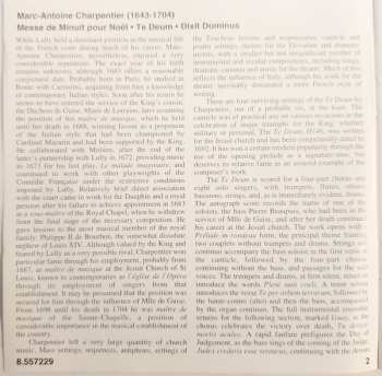 CD Marc Antoine Charpentier: Messe De Minuit Pour Noel / Te Deum