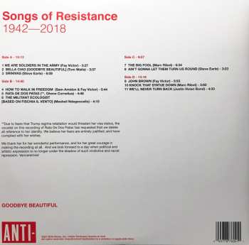 2LP Marc Ribot: Songs Of Resistance 1942-2018