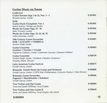 CD Marc Teicholz: Sor: Guitar Music Opp. 13, 14, 15a-c And 16 / Guitar Collection