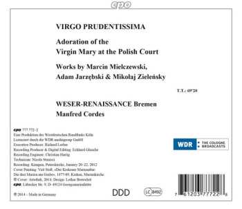 CD Manfred Cordes: Virgo Prudentissima - Adoration Of The Virgin Mary At The Polish Court