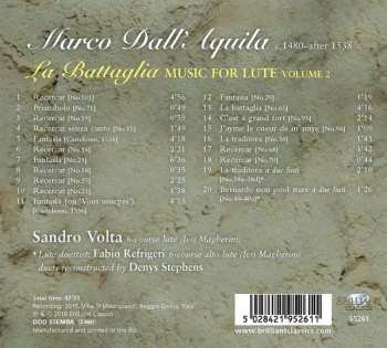 CD Marco Dall'Aquila: La Battaglia (Music For Lute, Volume 2)
