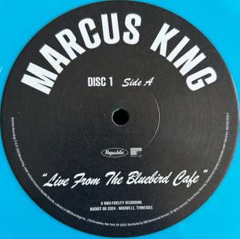 2LP Marcus King: Live From The Bluebird Cafe CLR