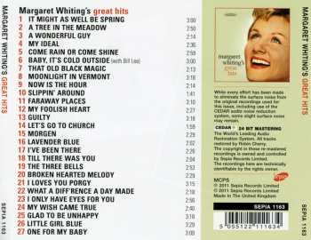 CD Margaret Whiting: Margaret Whiting's Great Hits